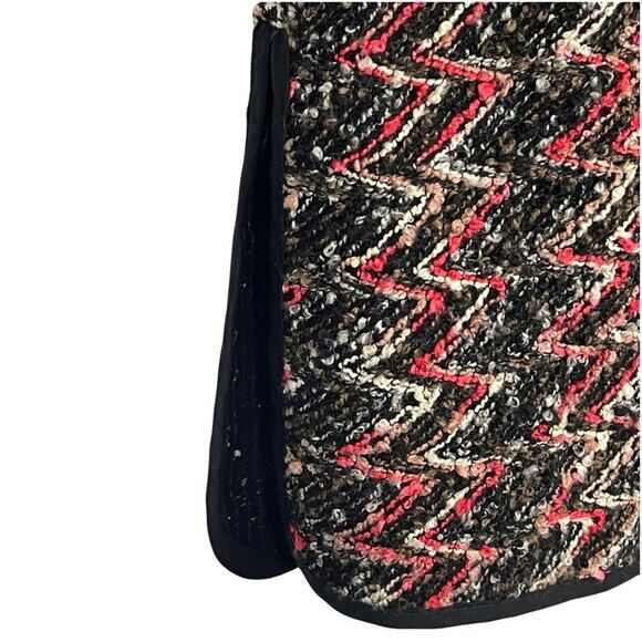 Sanctuary Kimono City Jacket Multi Black Boucle Chevron Print Size Small NEW - Picture 6 of 12